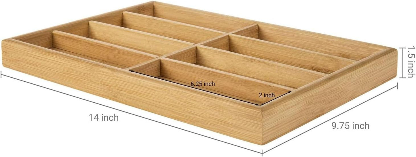TANG SONG 1 Pack Bamboo Sunglasses Display Tray Eyewear Storage Case for Home or Office
