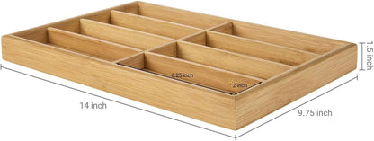 TANG SONG 1 Pack Bamboo Sunglasses Display Tray Eyewear Storage Case for Home or Office