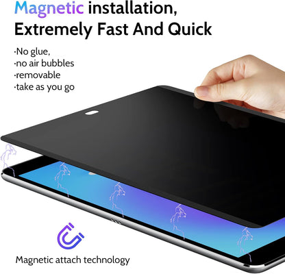 Peslv Magnetic Privacy Screen for Surface Laptop 6/5/4/3/2/1 13.5 Inch, Removable Anti Blue Light Glare Filter, Black Security Private Apy Block Protector