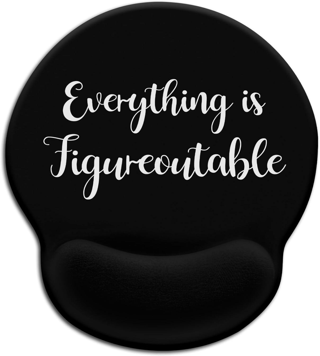 LIMKRIAN Cat Ergonomic Mouse Pad with Wrist Rest, Gaming Mouse Pad with Wrist Support, Funny Mouse Pads for Desk, Computer Mousepad with Non-Slip Pain Relief PU Base, Cute Office Desk Accessories