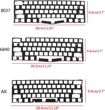 Switch Sound Dampeners Sheet Soft Landing Pads Foam Sponge Machenical Keyboard Pads (61 Layout 2Pieces) Pads