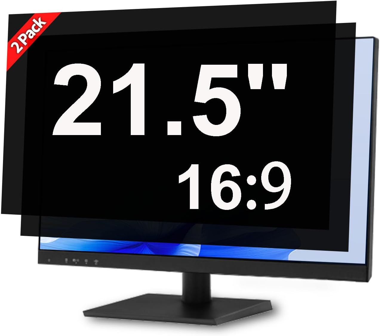 Hanging 15.6 Inch Laptop Privacy Screen Blue Light Screen Protector Anti Glare Anti-Scratch Laptop Privacy Screen Shield 15.6 Inch 16:9 Aspect Ratio