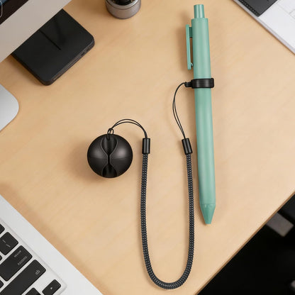 BESPORTBLE 2pcs Retractable Tablet Pen Tether with Elastic Pen Leash and Silicone Holder for Touch Stylus Desk Clipboard Drawing