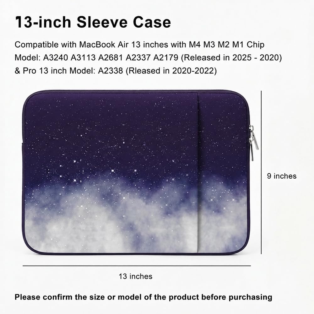 Laptop Sleeve for MacBook Neo/Air/Pro 13 inches A18/M5/M4/M3/M2/M1 Chip 2026-2020 A3404 A3449 A3240 A3113 with 2 Pockets Tablet Bag Case Accessories (Bright Pink)