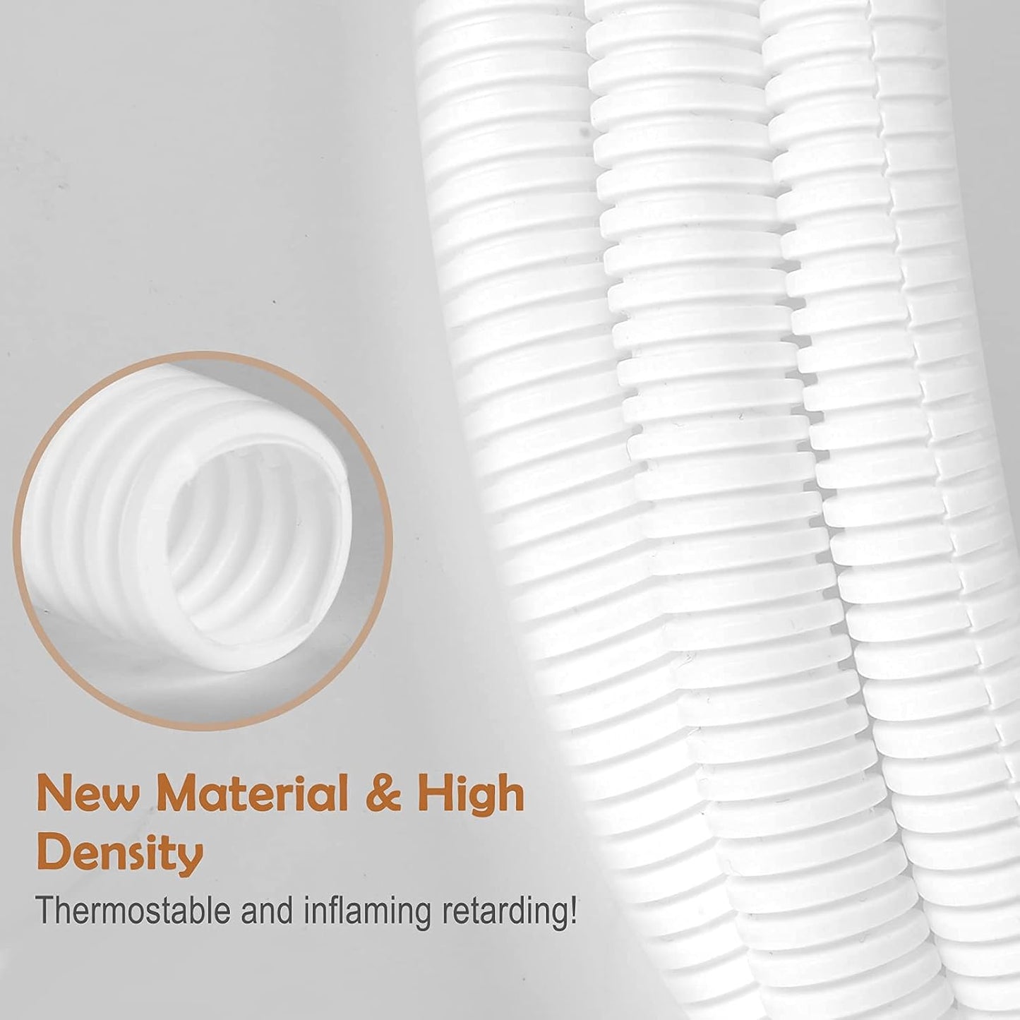 ZhiYo 100 FT 1/4” Wire Loom Split Tubing Auto Wire Conduit Flexible Cover