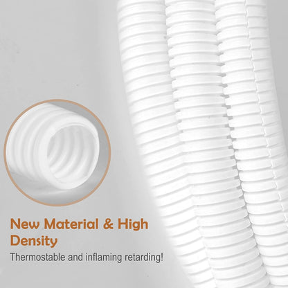 ZhiYo 100 FT 1/4” Wire Loom Split Tubing Auto Wire Conduit Flexible Cover