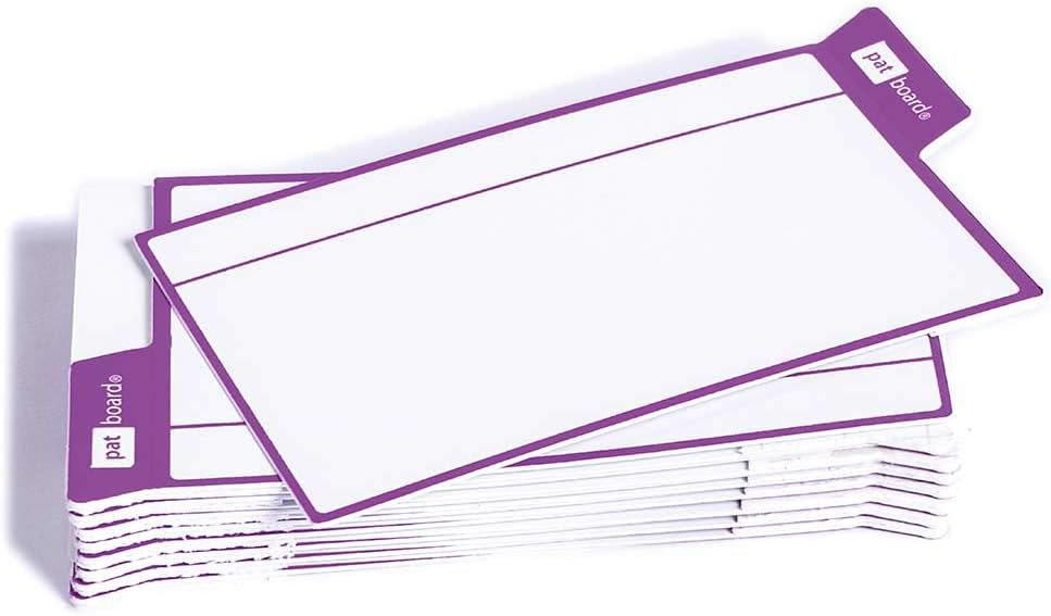 PATboard Scrum Board and Kanban Board - 16 Task Cards Medium - with nanocups® for Glass - Blue