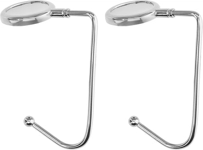 kwmobile Purse Hook for Table - Set of 2 Purse Holder - Handbag Hanger - Portable Bag Holder - Bag Hooks for Desk - Table Hook Gold
