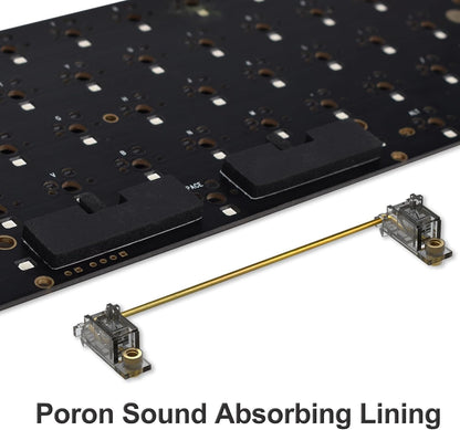 Keyboard Poron Stabilizer Foam, Spacebar Foam, 7pcs Stabilizer Silencer Pad for Mechanical Space Bar (Compatible 6.25U/7U)