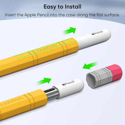 Fintie Silicone Sleeve for Apple Pencil (USB-C), Light Pen Skin Case Cover Soft Protective Anti-Slip Pencil Grip Holder, Supports Magnetic Attachment, Pink