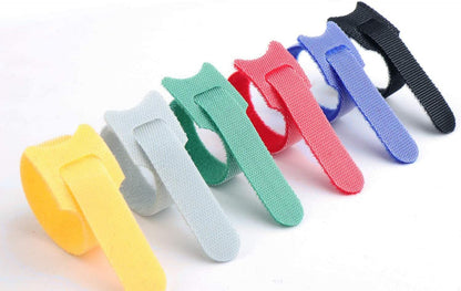 California JOS 60 PCS 6 Inches Reusable Cable Ties, Wire Ties, Cord Organizer, Cable Organizer, Adjustable Cable Management - White