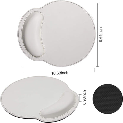 RICHEN Keyboard Wrist Rest and Mouse Pad with Wrist Support, Memory Foam Set for Gaming and Office, Comfortable & Lightweight for Easy Typing & Pain Relief (White Butterflies)