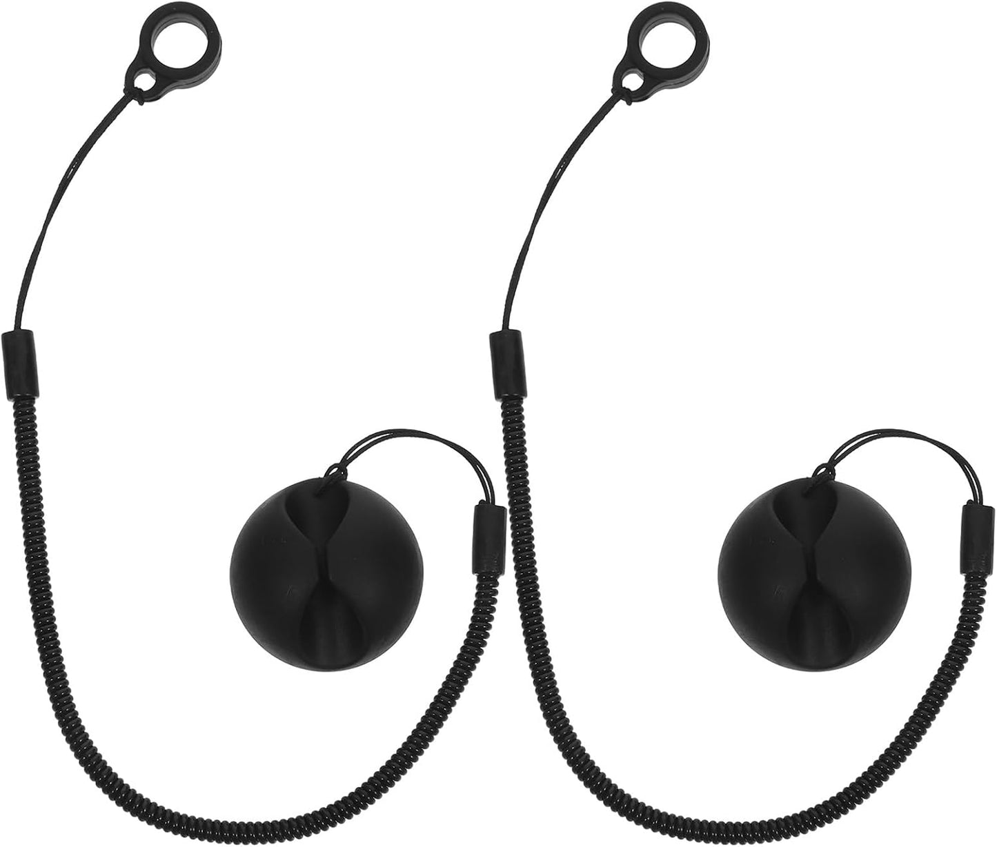 Gatuida 2pcs Retractable Tablet Pen Tether with Ring Elastic Pen Leash and Silicone Holder for Desk Office Clipboard Drawing