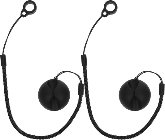 Gatuida 2pcs Retractable Tablet Pen Tether with Ring Elastic Pen Leash and Silicone Holder for Desk Office Clipboard Drawing