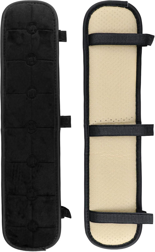 2 PCS Chair Armrest Pads, Soft Velvet Cushion Covers for Office Gaming Chairs, Breathable Elbow Support Universal Fit, Slip-On Armrest Covers for Desk Chair