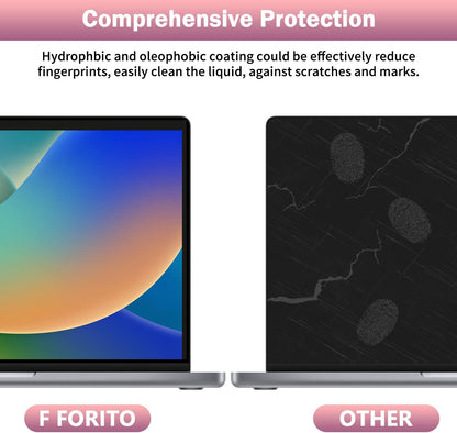 F FORITO 2-Pack 15.6 Inch Anti Blue Light Laptop Screen Protector, Eye Protection Anti Glare Matte Computer Screen Cover for 15.6" Laptop with 16:9 Aspect Ratio, Reduce Eye Strain and Touch Sensitive