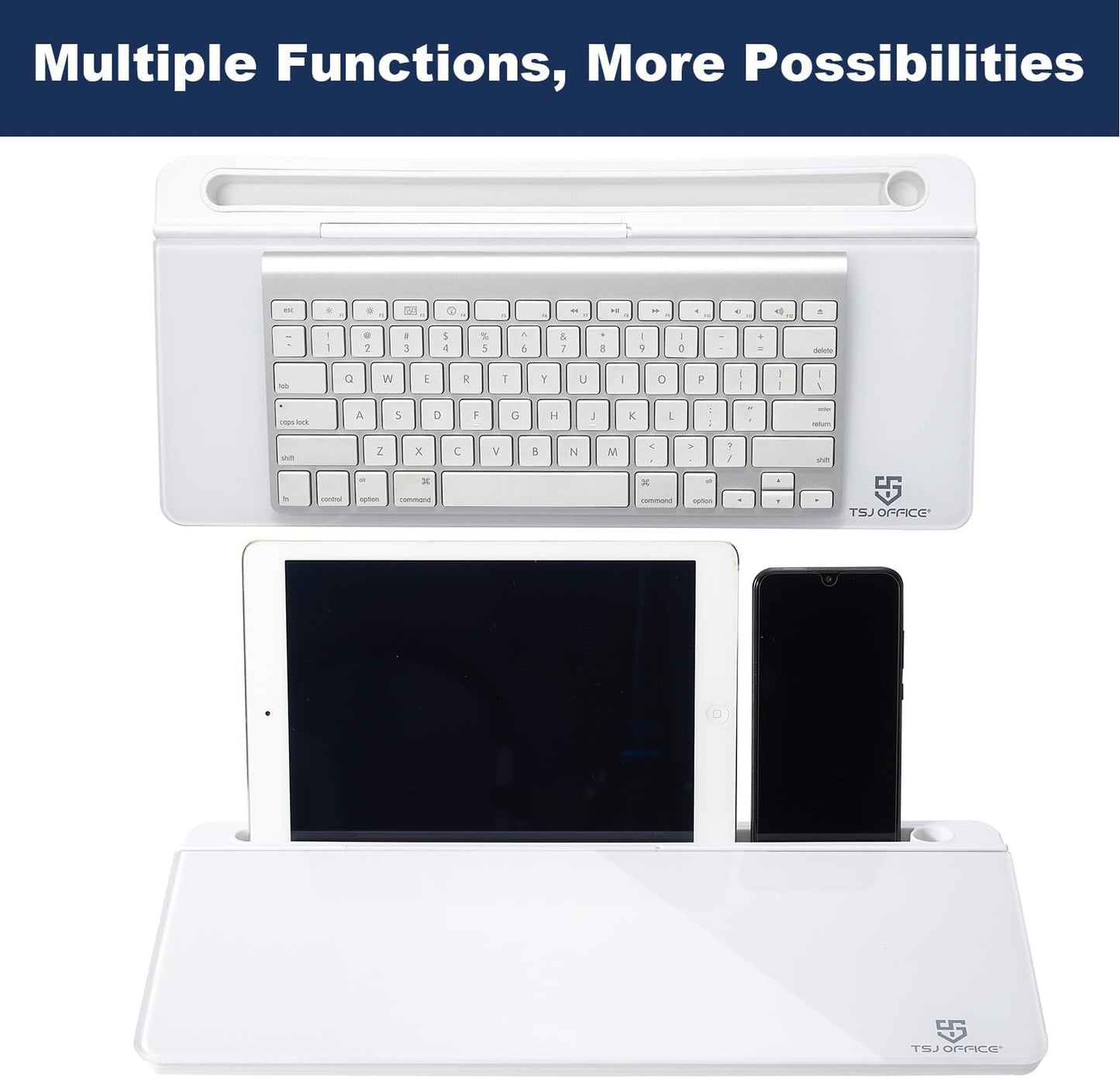 Small Glass Desktop Whiteboard Dry-Erase-Board for Office, Home, School Supplies ×2