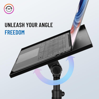 CAHAYA Projector Tripod Stand Adjustable: Height 29 to 65in Projector with Casters Universal Laptop Stand Portable Multifunctional DJ Rack Stand for Outdoor Movies Computer Book DJ Equipment CY0332
