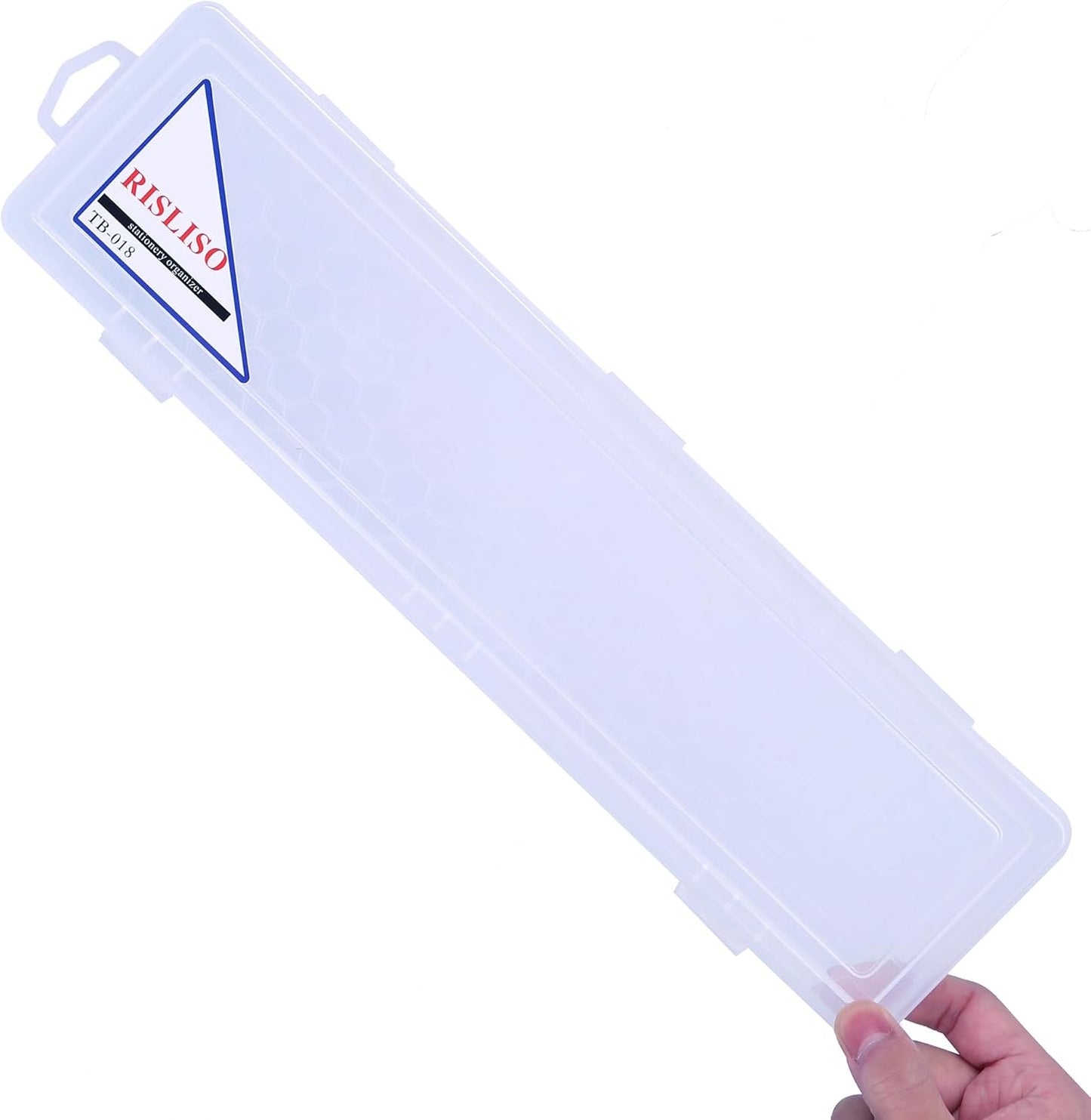 13 Inch Long Paint Brush Container with Foam Insert & Lid for Artist Paintbrush,Portable Miniature Hard Plastic Travel Watercolor Brush Case Without Brushes