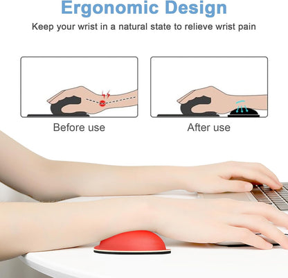 Dapesuom Enlarge Keyboard Wrist Rest, Memory Foam Keyboard Wrist Cushion for Computer Desk Mats Support, Pain Relief Ergonomic Mouse Pad Rests with Non-Slip Base for Gaming, Laptop, Radiant Orchid