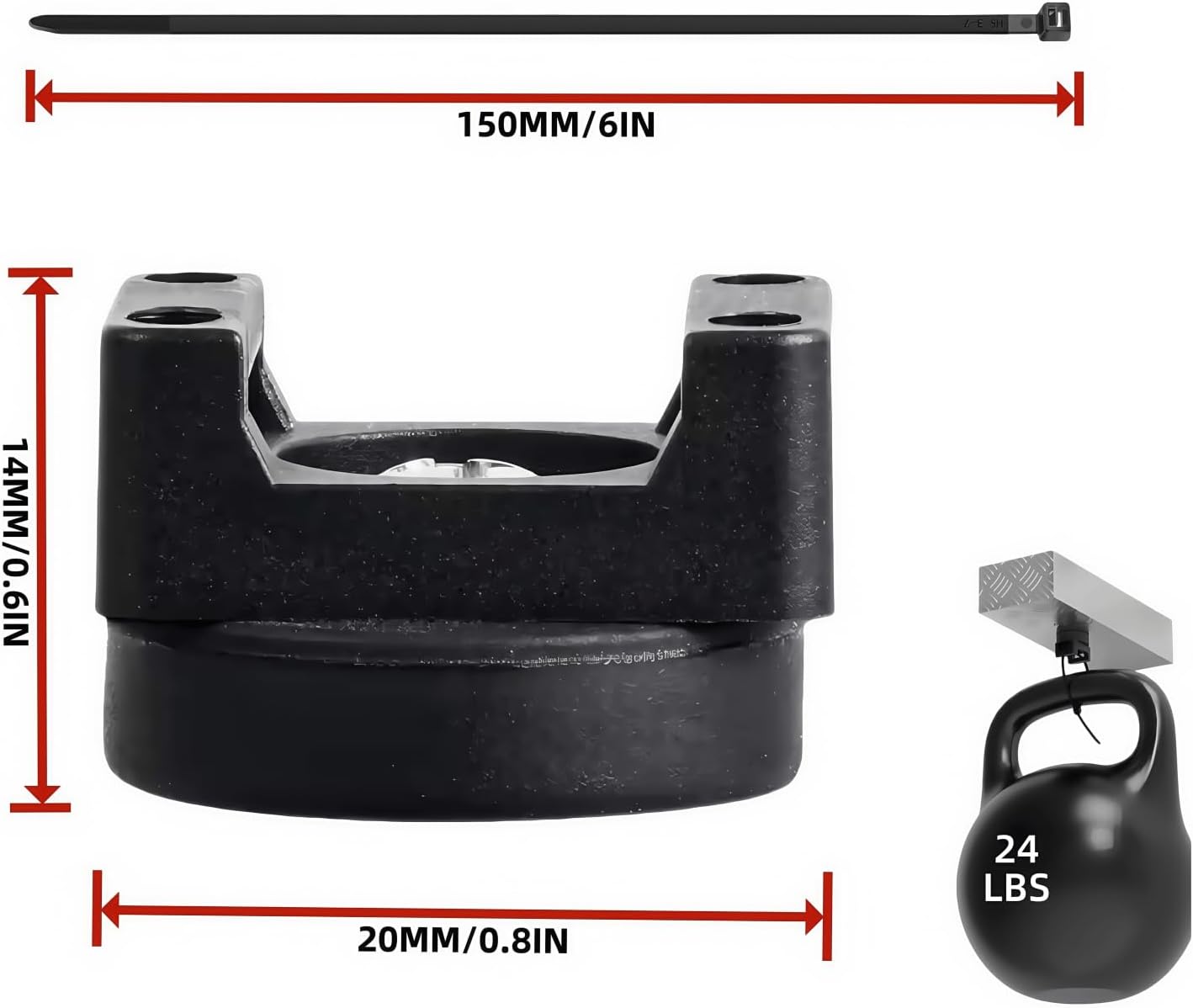Heavy-Duty Magnetic Zip Tie Mounts,10Pcs Multipurpose Cable Holder with Nylon Cable Ties (50 Pieces) for Efficient Wire Management