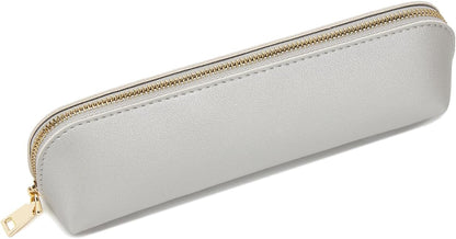 Canvas Pencil Case Cotton Canvas and Simple Multifunctional Pencil Bag Zipper Portable Storage (Black)