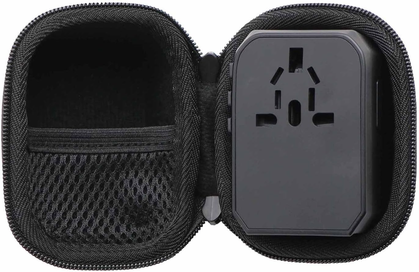Hard Protective Travel Case Replacement, Compatible with Ceptics/TESSAN/EPICKA/NEWVANGA/VYLEE/International Power Adapter (Small)