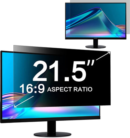 ZOEGAA 14 Inch Laptop Privacy Screen Filter, for 16:10 Widescreen Monitors -Dell HP Acer Samsung Lenovo ASUS Toshiba, Removable Privacy Screen Anti-Peeping, Anti Blue Light Blocking and Anti Glare