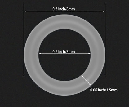 150PCS O Rings Keyboard Dampeners Rubber O-Ring Keyboard Silencer with Keycap Remover Tool for Cherry MX Switch Keyboard and Mechanical Keyboard Keys Dampeners