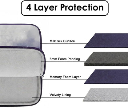 Laptop Sleeve for MacBook Neo/Air/Pro 13 inches A18/M5/M4/M3/M2/M1 Chip 2026-2020 A3404 A3449 A3240 A3113 with 2 Pockets Tablet Bag Case Accessories (Bright Pink)