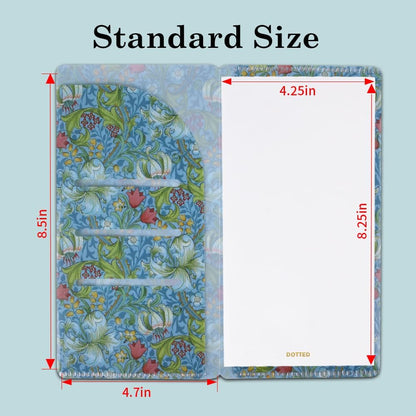 qianshan Travelers Notebook Inserts with PVC Sleeve,Undated Weekly Planner,Weekly To Do List Notepad,TN Journal,30 Sheets,8.5" x 4.7",Pocket Travelers Notebook for Journals,Diaries,Planners,Pink Cat