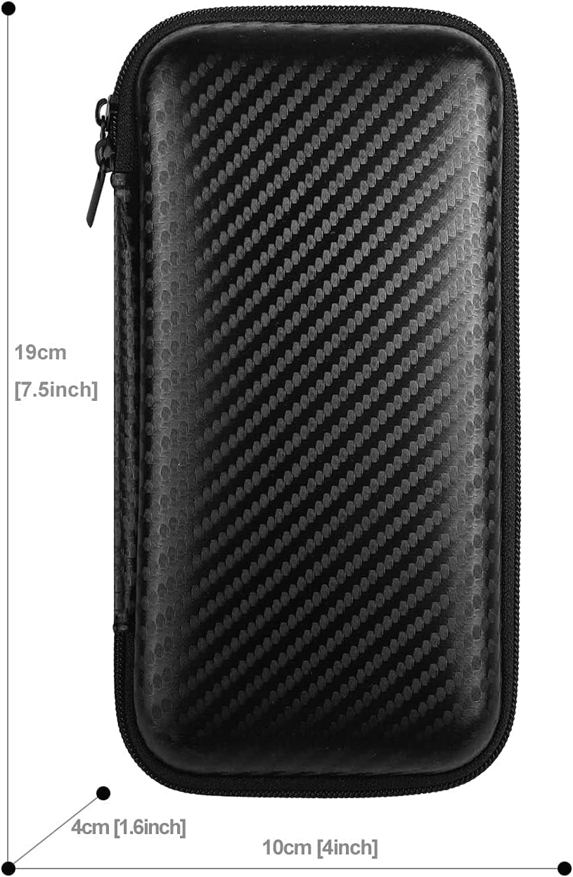 iMangoo Travel Essential Electronics Organizer Pouch Charger Case, Shockproof Dual Zipper Power Bank Cables Tech Accessories Purse, Men & Women Travel Must Have Storage Bag, 6.5x3.2x1 inch Rose Gold