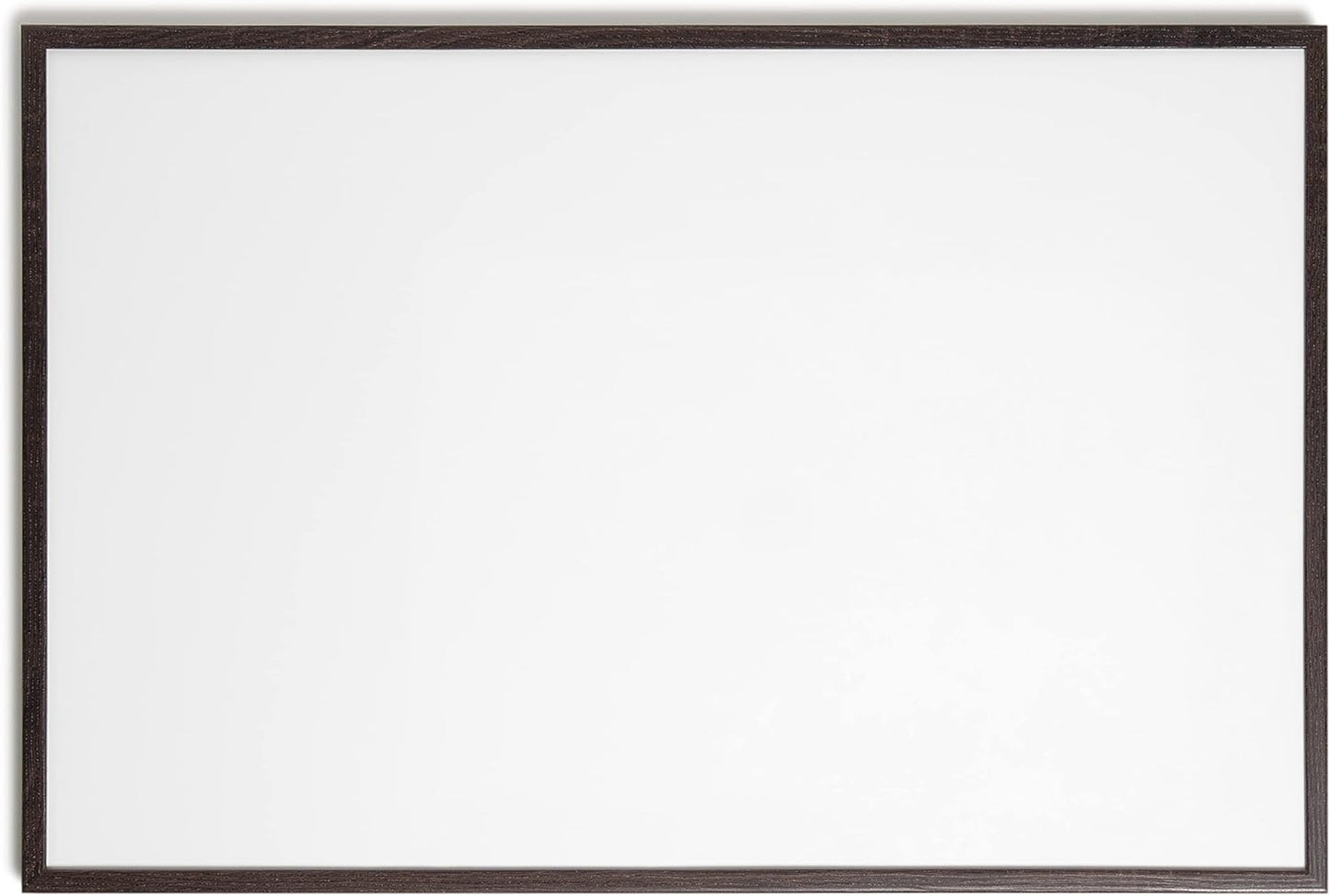 U Brands Framed Magnetic Weekly Calendar Dry Erase White Board, Office Supplies, Black Frame, with Marker, Magnet, 11” x 18”