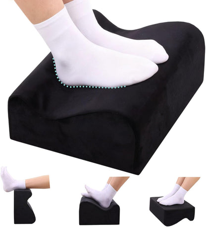 Foot Rest for Under Desk at Work,At Work Soft Ergonomic Footrest,Support Foot Pillow,Heel Chair,Leg Elevation Pillow,(Blue)