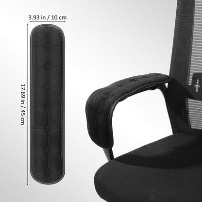 SEWACC 1 Pair Office Chair Armrest Pads, Elastic Arm Rest Covers for Desk Chair, 17.71 x 3.93 Inch
