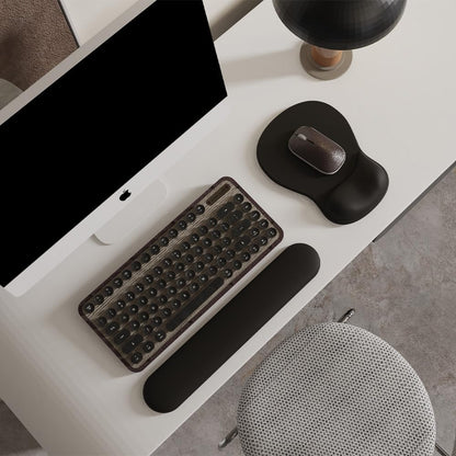 ErgoComfort Gel Wrist Rest Mouse Pad-Ergonomic Office Mousepad with Wrist Support-Non-Slip, Design Desk Accessories Mat for Home&Game Decor (06Mocha Sand)