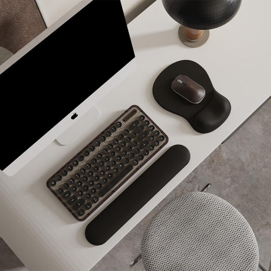 ErgoComfort Gel Wrist Rest Mouse Pad-Ergonomic Office Mousepad with Wrist Support-Non-Slip, Design Desk Accessories Mat for Home&Game Decor (06Mocha Sand)