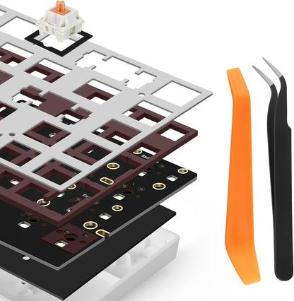Poron Keyboard PCB Foam 84 Layout, Poron Switch Pads 120Pcs and Keyboard Sound Dampeners