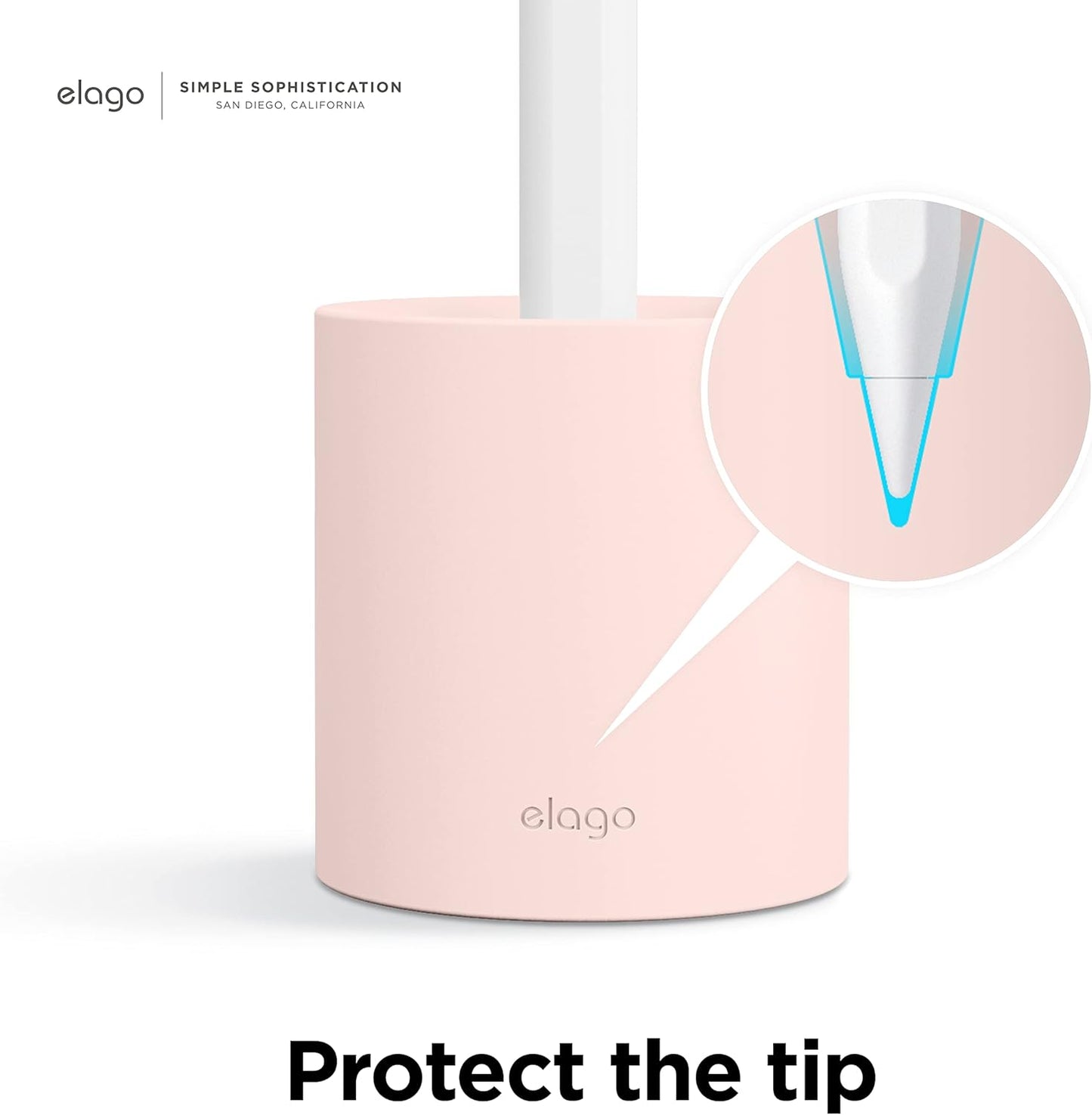 elago Pencil Stand Compatible with Apple Pencil Pro, Apple Pencil (1st & 2nd Generation) and Apple Pencil (USB-C) and Any Tablet Stylus with or Without Pencil Case or Sleeve [Black]