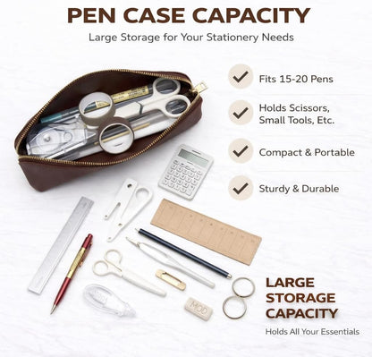 Canvas Pencil Case Cotton Canvas and Simple Multifunctional Pencil Bag Zipper Portable Storage (Black)