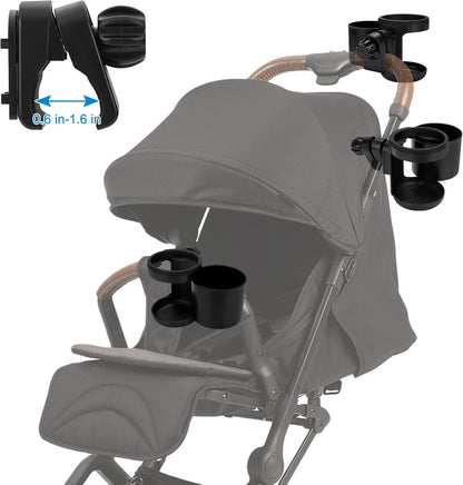 Accmor Stroller Cup Holder, Universal Cup Holder for Uppababy Nuna Doona Strollers, Bottle Drinks Holder for Wheelchair, Walker, Bike, Scooter