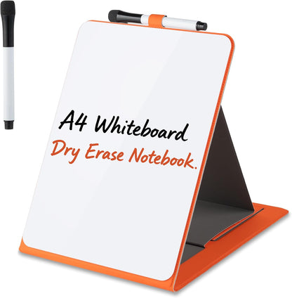 Glass Desktop Whiteboard 15.8×7”, Dry Erase Note Memo Board, Desk Organizer with Storage for Office, Home, Study, Black