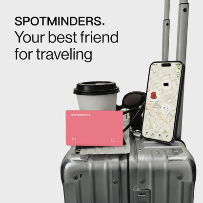 SPOTMINDERS Apple MFi Certified Wallet Tracker PRO for Travel Credit Card Design Works with Apple Find My IP68 Waterproof Rechargeable Tracking Card for Wallet Luggage Passport 0.07in Slim Item Finder