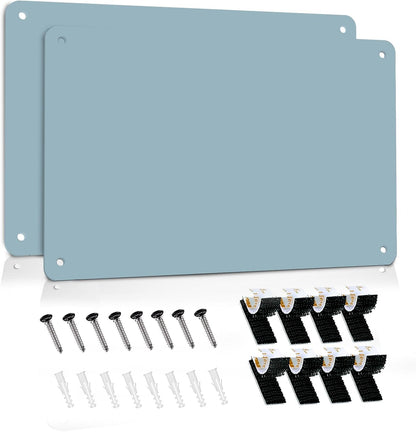 2Pack Magnetic Board 17.5" x 11.4" Magnet Bulletin Board is Suitable for displaying Notes, Photos,Magnetic Letters,Suitable for Walls, refrigerators, cabinets, etc