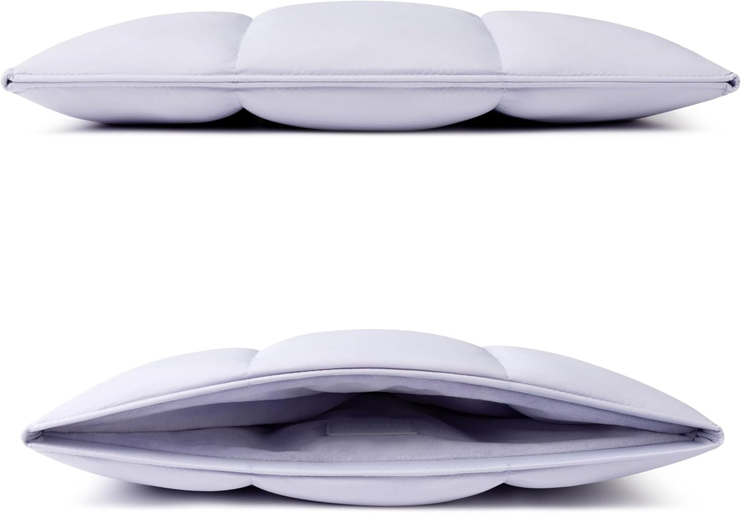 Comfyable Puffy Laptop Sleeve 13 Inch 14 Inch, Quilted Puffer Laptop Carrying Case for Women, Pillow Case Compatible with MacBook Air/Pro M5 M4 M3 M2 Pro/Max 2026, 13" MacBook Neo A18, Rice | Puffy