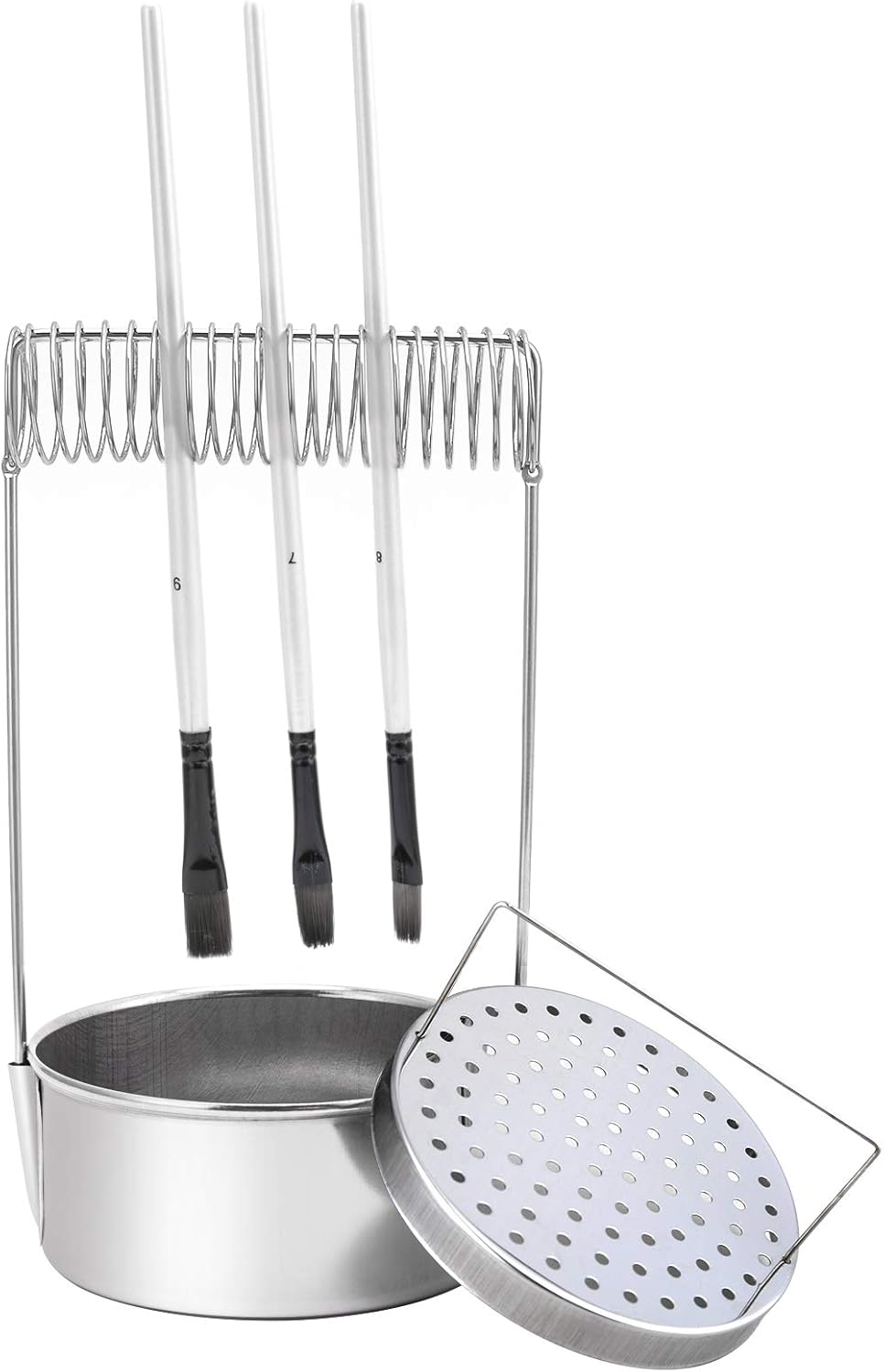 MyLifeUNIT Portable Artist Brush Washer, Paint Brush Cleaner with Wash Tank & Removable Screen