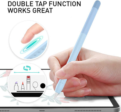 Delidigi for Apple Pencil Pro Case (2024) & Apple Pencil 2nd Generation Sleeve,Soft Silicone Grip Cover,Magnetic Charging Compatible,Double Tap Support,Gradient Color Design