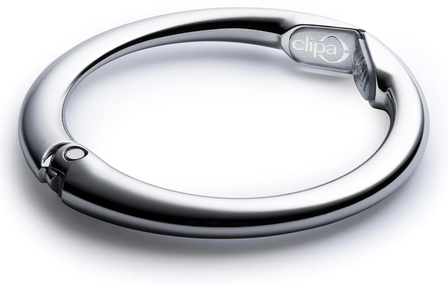 Clipa Bag Hanger - The Ring that Opens Into a Hook, Closes Automatically | Hangs Almost Anywhere in Just 1/2" of Space | Holds 33 lbs | 9 Styles | 3 yr Warranty