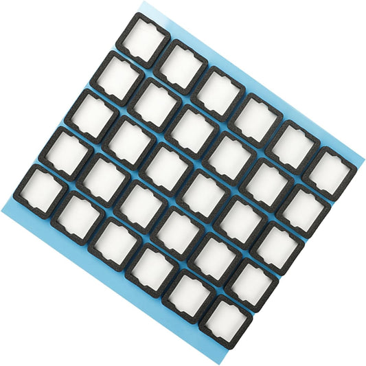 120Pcs Silencers Pad Silencers Foam Sound Dampeners Sheet for Mechanical Keyboard Switches Pad Silencers Pad Bottom Cotton Mechanical Keyboard