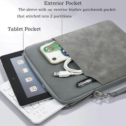 CAAORDKSO 9-11 Inch Tablet Sleeve Case, Tablet Bag Carrying Travel Pouch for iPad 11-inch A16 2025, 11 inch iPad Air M3 M2 / Pro M4, 10.2 10.9" iPad, Galaxy Tab S8/S9 11"/ Galaxy Tab A9+ Bag, Purple